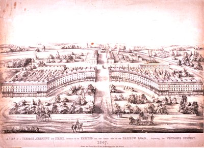 طريق هارو ، بادينجتون ، 1847 بواسطة GL Lee