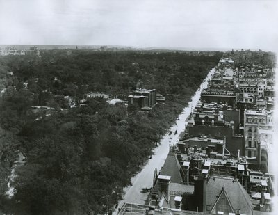 الجادة الخامسة ، تطل شمالاً من سقف نادي متروبوليتان في شارع 61 ، مدينة نيويورك ، حوالي 1904 بواسطة جي بي هول وابنه