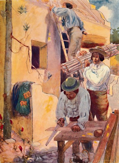 "Huguenots بناء منازلهم" ، 1909 بواسطة جي إس سميثارد