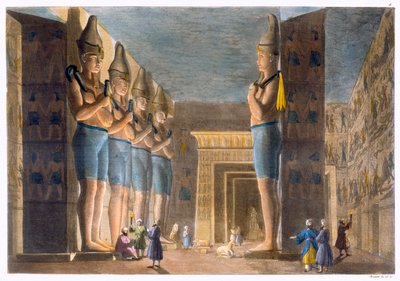 معبد رعمسيس الثاني ، أبو سمبل ، مصر ، 1820-1839 بواسطة جي براماتي