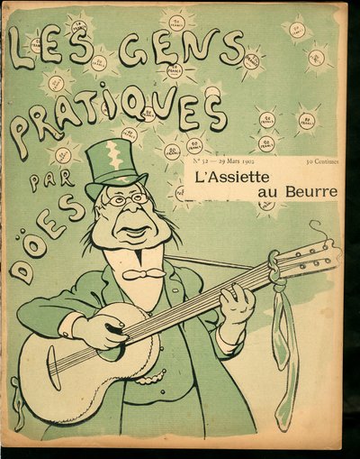 غلاف "" "L’Assiette au Beurre" "" ، ساخر اللون بواسطة G هليس