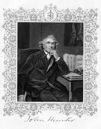 جون هانتر 1728-1793 ، الجراح الاسكتلندي ، القرن التاسع عشر. بواسطة GH Adcock