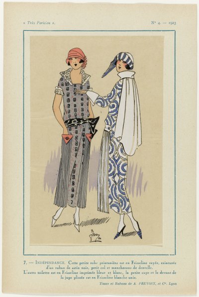 باريسي جدا ، 1923 ، رقم 4: 7- الاستقلال. هذا الفستان الصغير ... بواسطة إيه سي بريفوست
