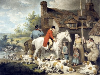 Outside a Country Alehouse, engraved by William Ward بواسطة جي وورد جيه مورلاند
