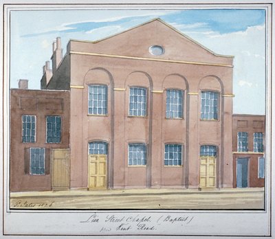 ليون ستريت بابتيست تشابل ، قبالة طريق نيو كينت ، ساوثوارك ، لندن ، 1826 بواسطة جي ييتس
