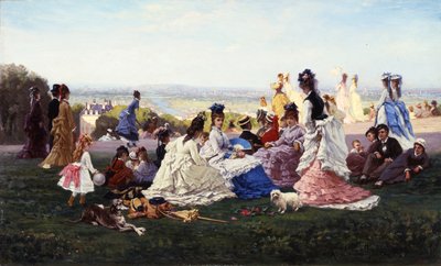 الأحد في بلفيو 1874 بواسطة غابرييل أمابل دي لافولوز