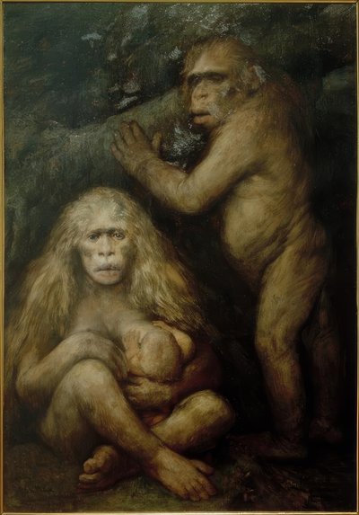 Pithecanthropus alalus بواسطة غابرييل كورنيليوس ريتر فون ماكس