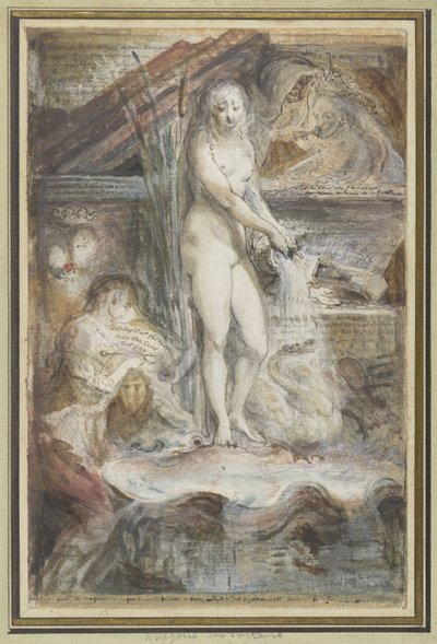 قصة موت فولتير بواسطة غابرييل جاك دي سانت أوبين