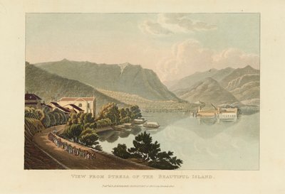 منظر من Stresa لجزيرة Isola Bella الجميلة ، بحيرة Maggiore ، قبل عام 1820. بواسطة غابرييل لودفيج لوري