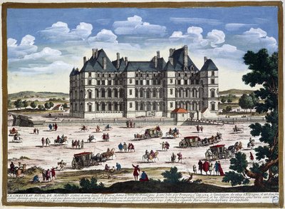 Chateau de Madrid in the surroundings of Paris, by Perelle بواسطة غابرييل بيريل