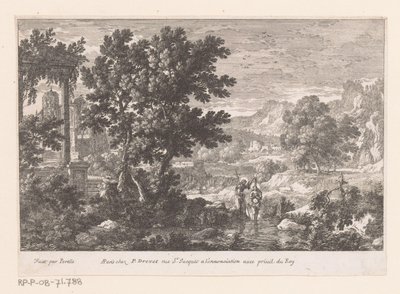 منظر طبيعي لمعمودية المسيح مناظر طبيعية بمشاهد من الكتاب المقدس (عنوان المسلسل) بواسطة غابرييل بيريل