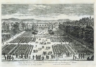 View of the Jardin des Plantes in the 17th century, by Perelle بواسطة غابرييل بيريل