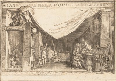 متجر إم بيرير ، تاجر أعمال الحديد ، 1767. بواسطة غابرييل دي سانت أوبين
