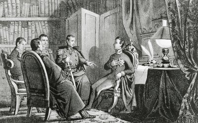 وعد الأمير تشارلز ألبرت أمير كارينيانو (1798-1849) بدعم المتآمرين الليبراليين ، 6 مارس بواسطة جابرييل كاستانيولا