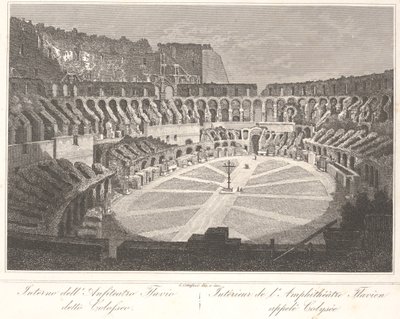 داخل مدرج فلافيان يسمى الكولوسيوم بواسطة Gaetano Cottafavi