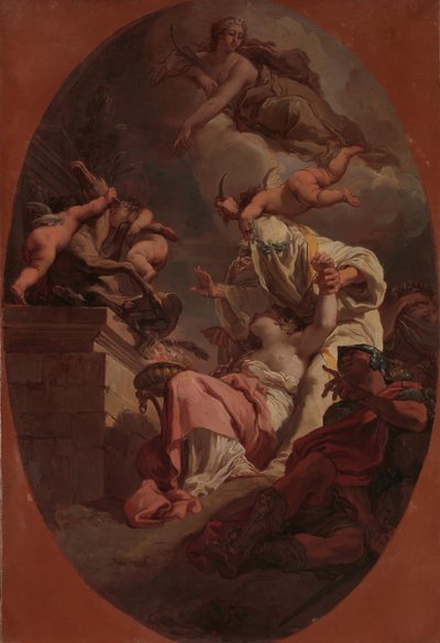 تضحية إفيجينيا ، 1789. بواسطة غايتانو جاندولفي