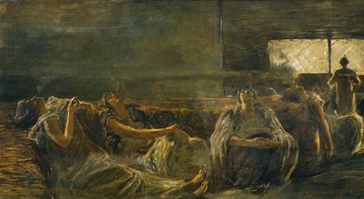 مدخنو الأفيون ، بقلم Gaetano Previati (1852-1920) بواسطة غايتانو بريفياتي