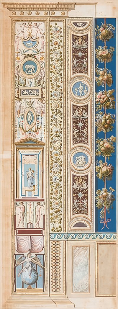 Pilaster Loggia IV (الزخرفة التي تجلس تحت عبقرية المجد) بواسطة غايتانو سافوريلي