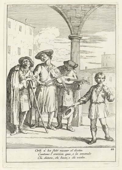 اجعل رقص الكلاب (Street Entertainer) بواسطة Gaetano Zompini