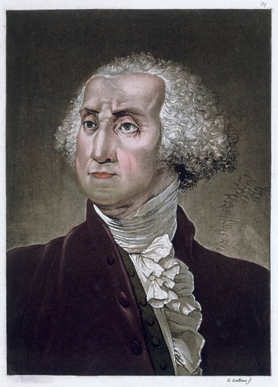 جورج واشنطن ، أول رئيس للولايات المتحدة الأمريكية ، عام 1820 بواسطة جالو غالينا