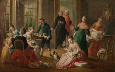 شاي بعد الظهر وجبة خفيفة بعد الظهر ، 1778. بواسطة Garemijn