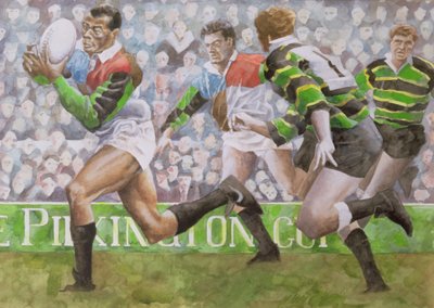 مباراة الرجبي: Harlequins v Northampton، 1992 (مرحاض) بواسطة غاريث لويد بول