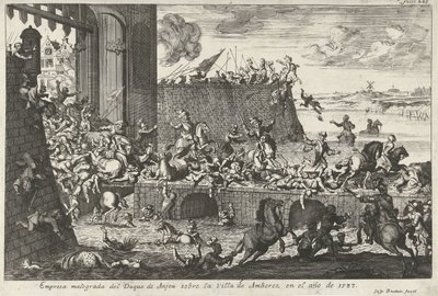 من Franse Furie te Antwerpen ، 1583 مشروع فاشل لدوق أنجو في مدينة أنتويرب في عام 1583 (العنوان على الكائن) بواسطة جاسبار بوتاتس