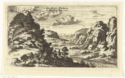 منظر لجبل طابور وتجلي المسيح الصور الطبوغرافية للشرق الأوسط (عنوان السلسلة) بواسطة جاسبار بوتاتس