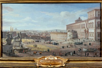 View of Rome with the Quirinale Palace and Piazza in the foreground بواسطة غاسبار فان ويتل