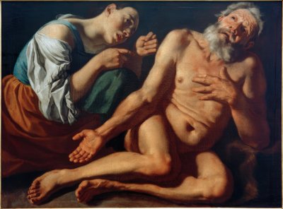 سخر أيوب من زوجته بواسطة غاسباري ترافيرسي