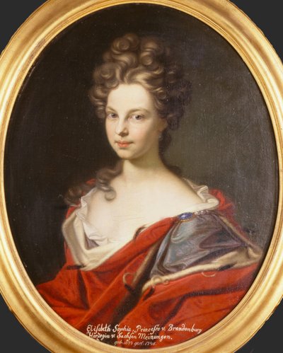 مارغرافين إليزابيث صوفي من براندنبورغ 1674-1748 ، دوقة كورلاند ، 1691. بواسطة جدعون روماندون