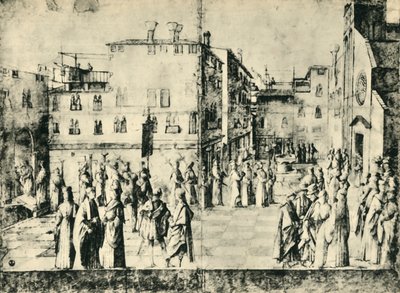 موكب في البندقية ، منتصف أواخر القرن الخامس عشر ، 1943. بواسطة جنتيلي بيليني