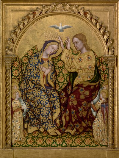 تتويج العذراء ، ج .1420 (تمبرا وورقة الذهب على اللوحة) بواسطة Gentile da Fabriano