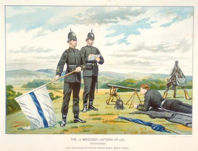 إرسال إشارة الإشارة باستخدام الأعلام ، c1880 بواسطة جيفري دوجلاس جايلز