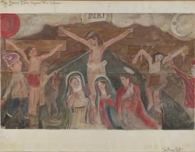 محطة الصليب رقم 12: مات يسوع على الصليب ، ج. 1936. بواسطة جيفري هولت