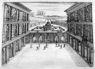 شاتو وتصميم الحديقة ، 1664 بواسطة جورج أندرياس بوكلر
