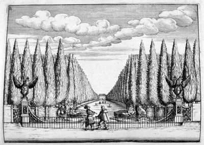شاتو وتصميم الحديقة ، 1664 بواسطة جورج أندرياس بوكلر