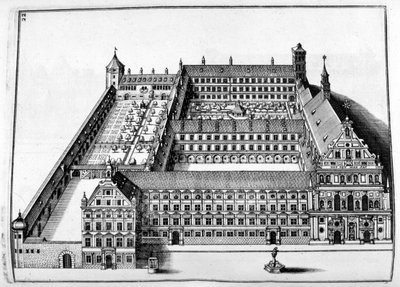 تصميم القصر ، 1664 بواسطة جورج أندرياس بوكلر