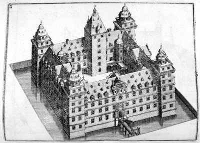 تصميم القصر ، 1664 بواسطة جورج أندرياس بوكلر