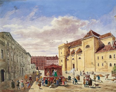 View of Freyung, Vienna بواسطة جورج بالتازار بروبست