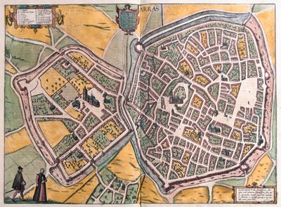 أراس، كاليه - شمال فرنسا - في "Civitates Orbis Terrarum" لجورج براون، كولونيا 1617 بواسطة جورج براون