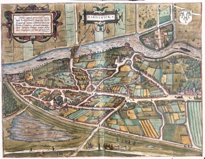 باردويك، ألمانيا - في كتاب "Civitates Orbis Terrarum" لجورج براون، كولونيا 1617 بواسطة جورج براون
