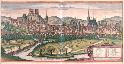 برنو (مورافيا)، جمهورية التشيك - في "Civitates Orbis Terrarum" لجورج براون، كولونيا 1617 بواسطة جورج براون