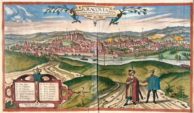 كراتشوف، بولندا - في "Civitates Orbis Terrarum" لجورج براون، كولونيا 1617 بواسطة جورج براون