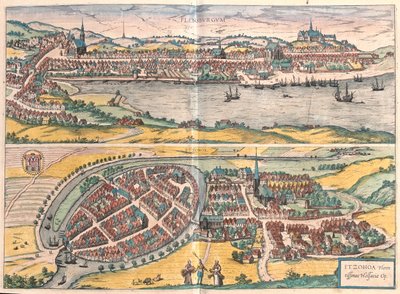 فلنسبورغ - إيتزيهو، ألمانيا - في "Civitates Orbis Terrarum" لجورج براون، كولونيا 1617 بواسطة جورج براون