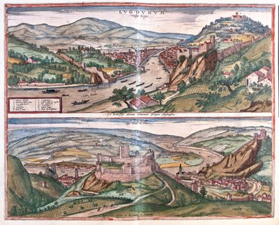 ليون - فيين، فرنسا - في كتاب "Civitates Orbis Terrarum" لجورج براون، كولونيا 1617 بواسطة جورج براون