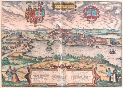 شمال ألمانيا - في كتاب "Civitates Orbis Terrarum" لجورج براون، كولونيا 1617 بواسطة جورج براون