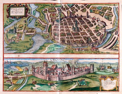 بوزنان - كروسنو، بولندا - في "Civitates Orbis Terrarum" لجورج براون، كولونيا 1617 بواسطة جورج براون