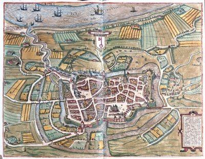 ستادن، ألمانيا - في كتاب "Civitates Orbis Terrarum" لجورج براون، كولونيا 1617 بواسطة جورج براون