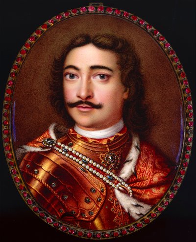 صورة للإمبراطور بطرس الأول 1672-1725. بواسطة جورج فريدريش دينجليجر